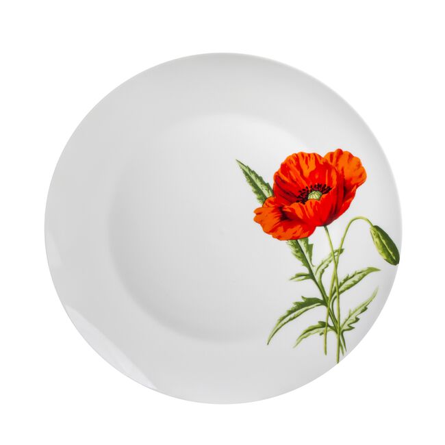 Ruby Hart Poppy Dinner Plate 10.75"